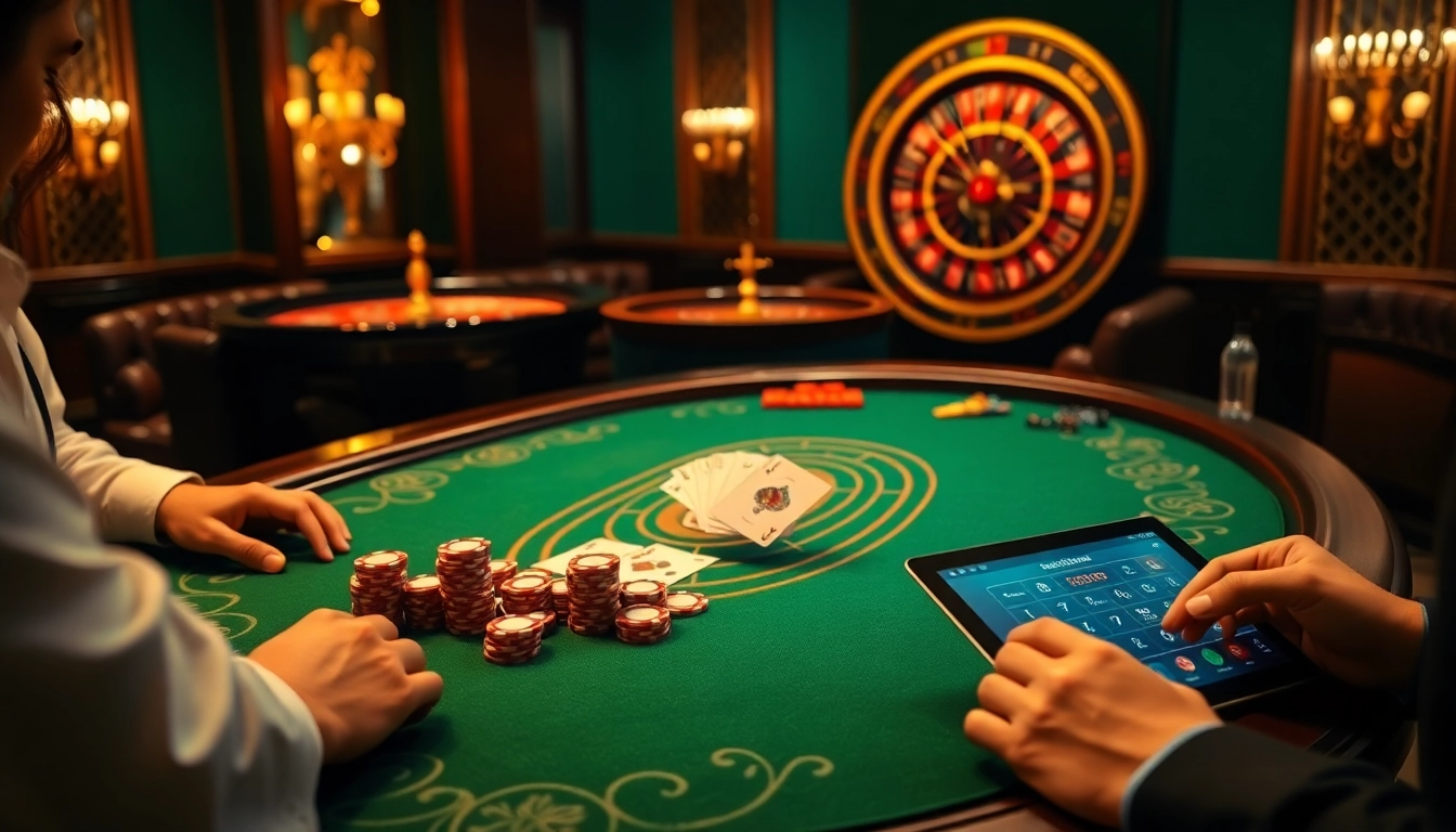 Experience a high-stakes poker game with vibrant colors and excitement at https://fun79.bio/ as players reveal their hands.