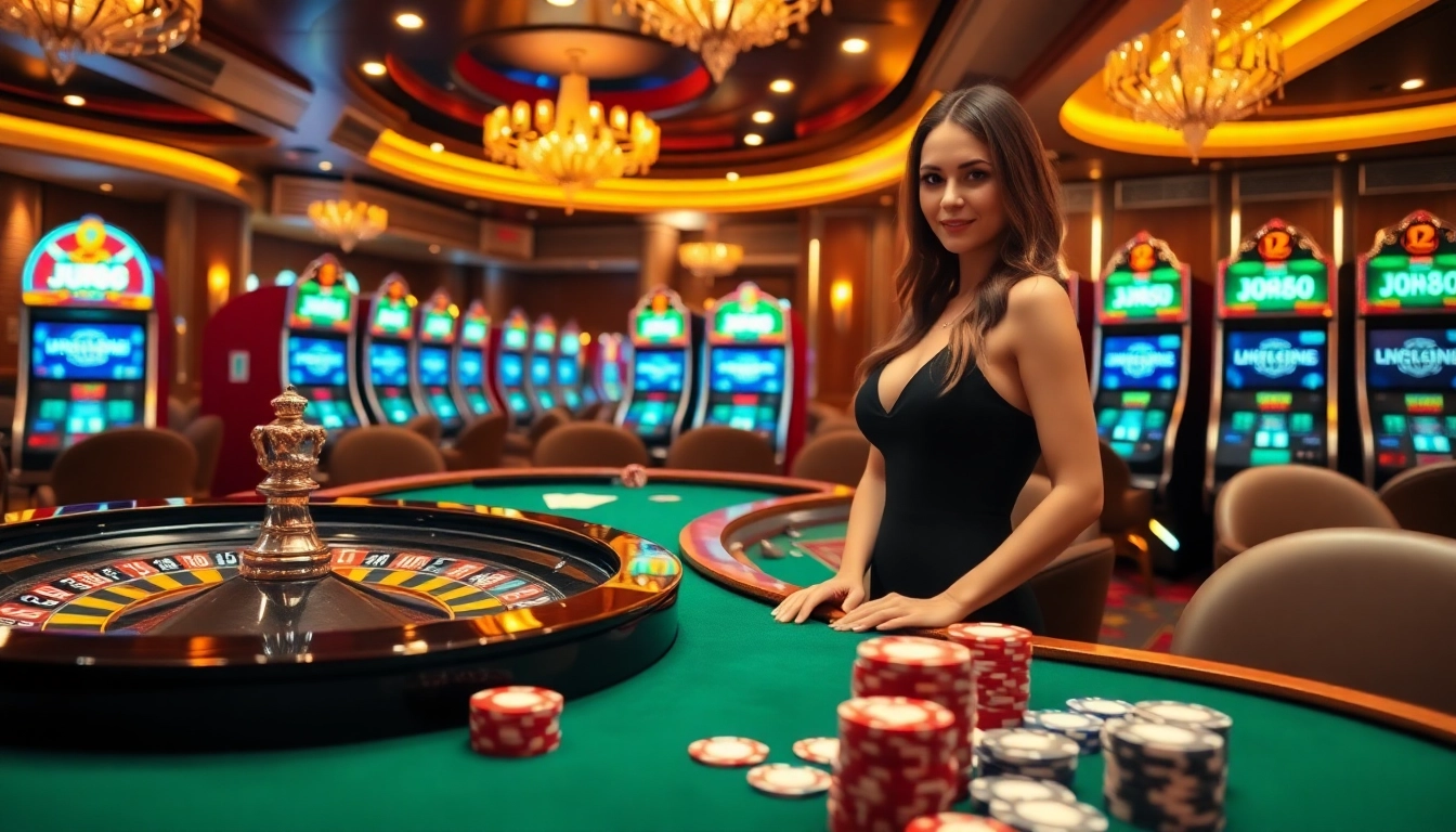 Experience thrilling gambling action at https://www.jun88.org/ with roulette, poker, and slot machines.