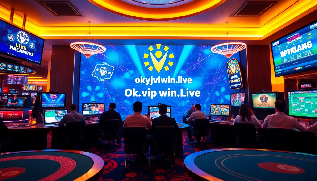 Exciting online gambling experience at okvipwin.live with vibrant casino games and dynamic interactions.