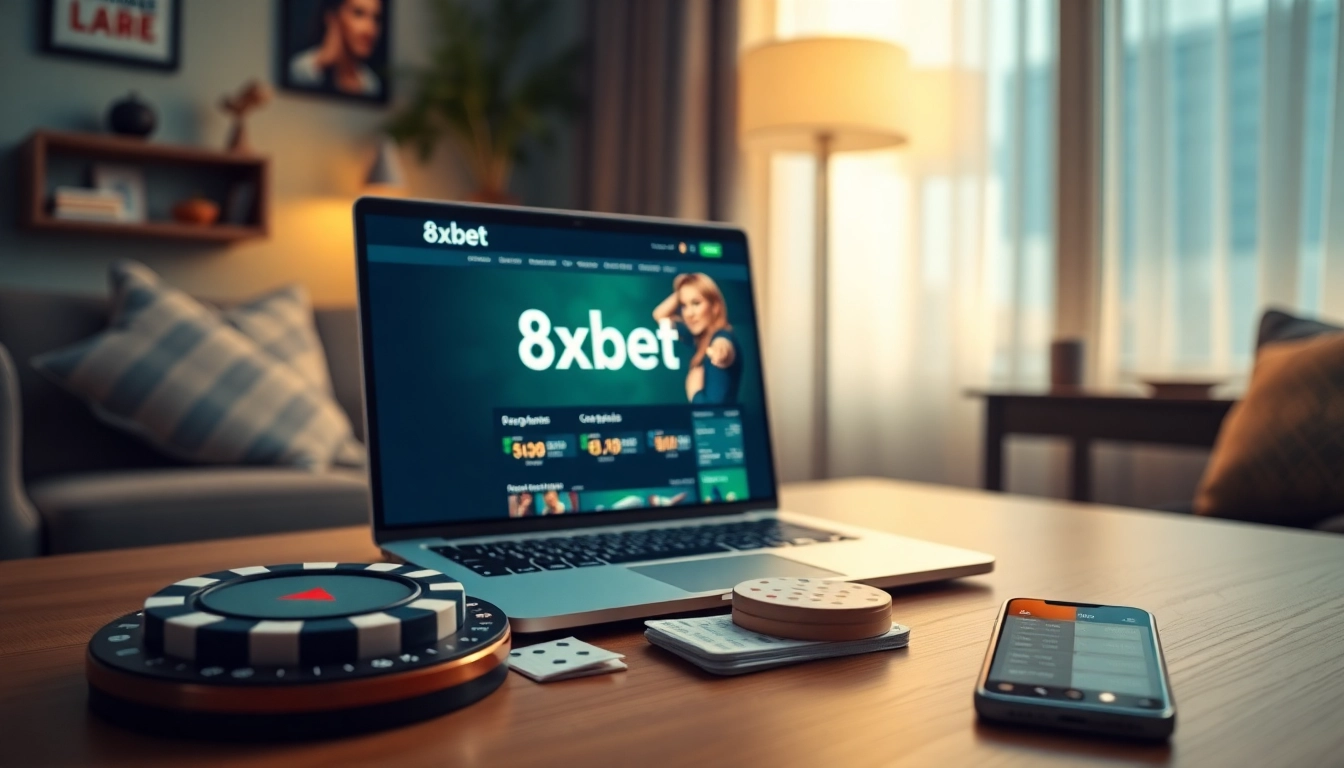 Engaging online betting experience at 8xbet.com.se with a modern gambling interface and cozy ambiance.