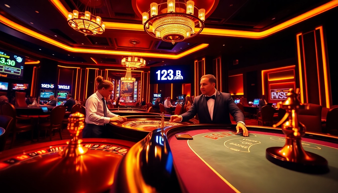 Experience the excitement of live casino gaming at 123b.faith with professional dealers in a luxurious setting.