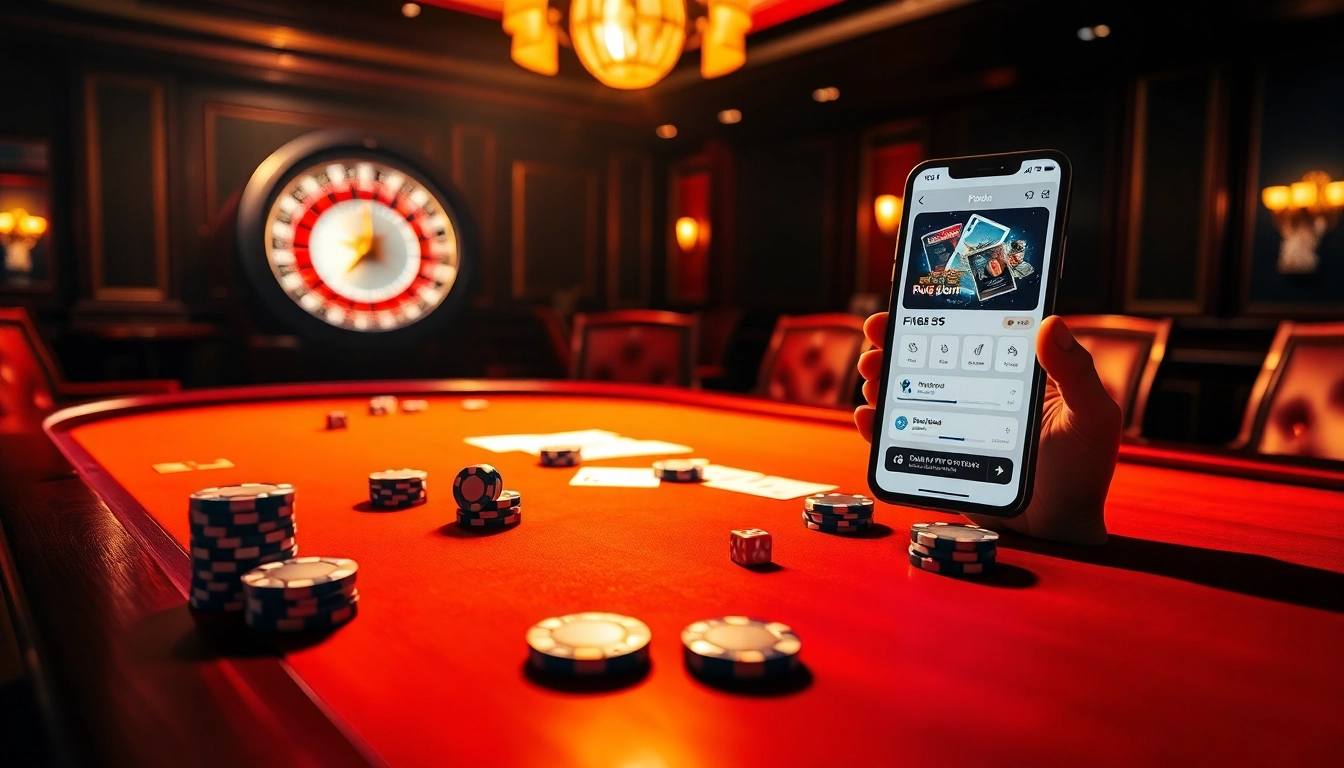 Experience high-stakes poker with F168 55 at an elegant casino featuring luxurious tables and chips.