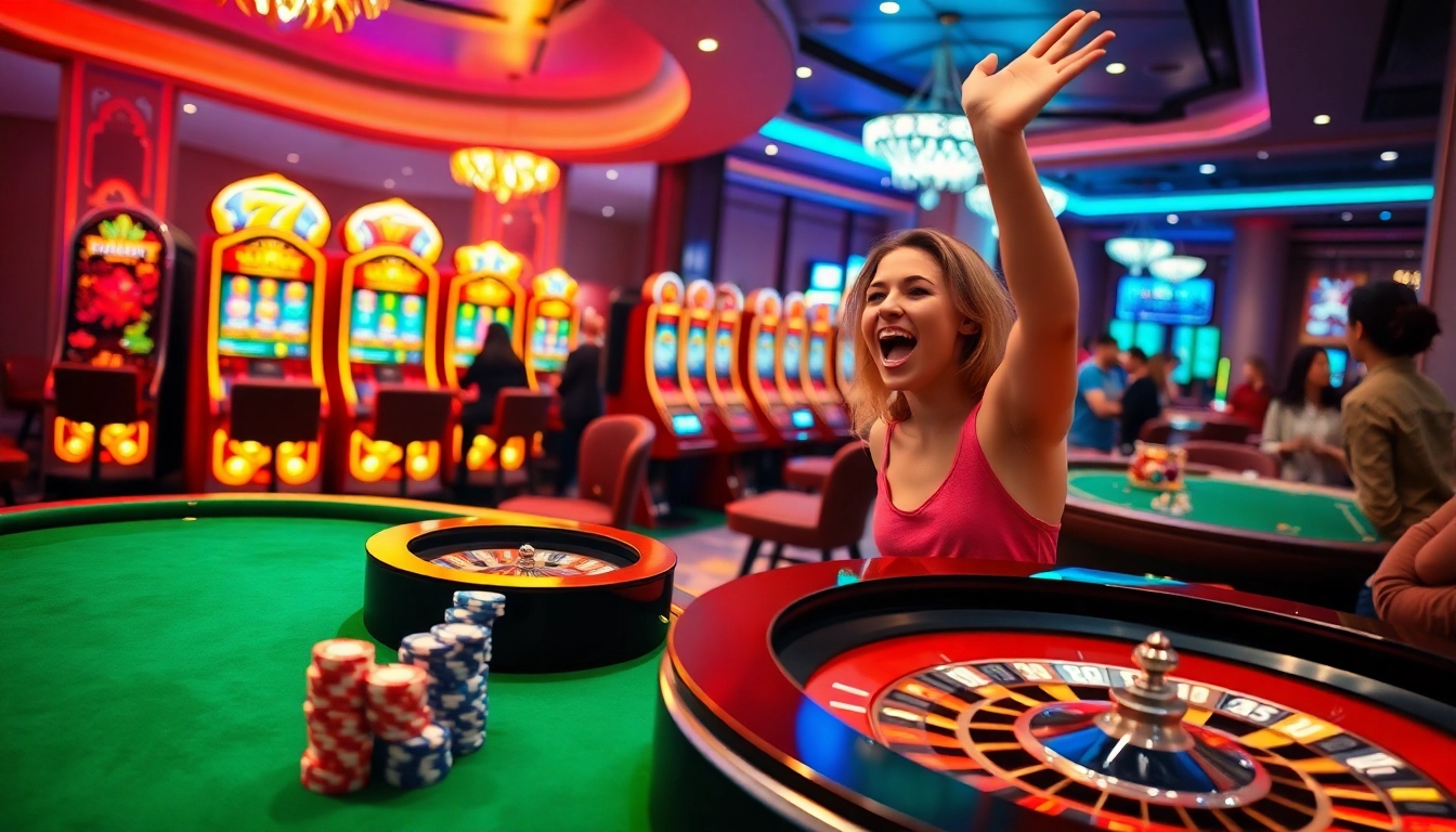 Experience thrilling gameplay with slot gacor machines in a dazzling casino environment.