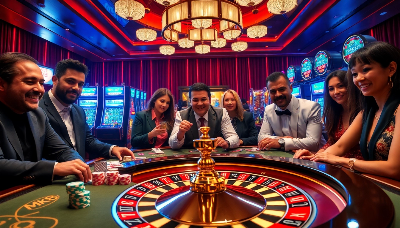 Experience the thrill of MK8 while playing poker with vibrant chips and cards in a luxurious casino setting.